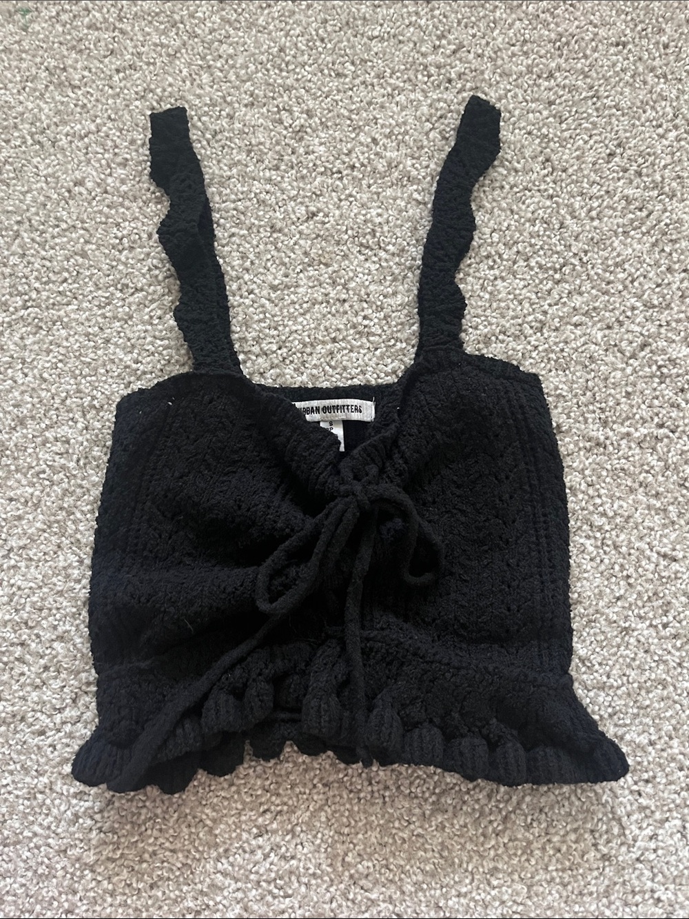 Urban Outfitters Black Carmella Sweater Tank Size Small